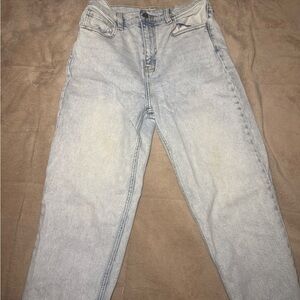 Fashion Nova Light Blue Straight Leg High-Rise Jeans